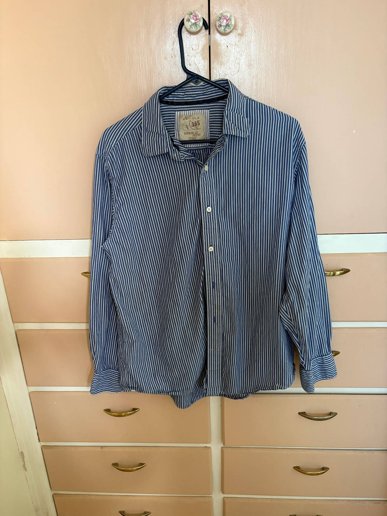 Article 365 Striped Long Sleeve Button Down Shirt