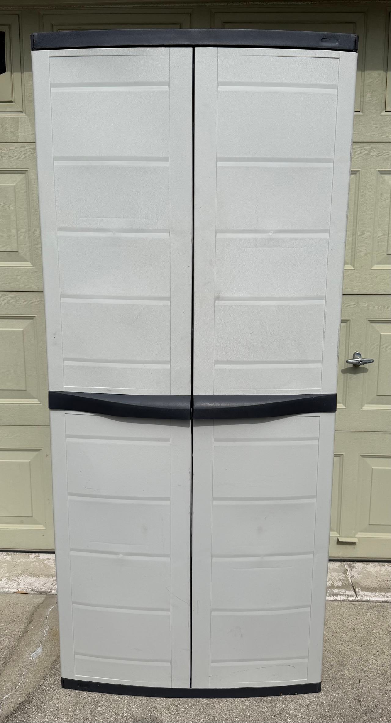 Sterilite 4 Shelf Tall Resin Storage Cabinet