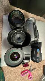 Canon HG10 HDD Camcorder lot of random 3 lenses and 2 camcorders - Image 2