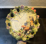 Vintage Porcelain Relief Plate - Violinist - Image 1