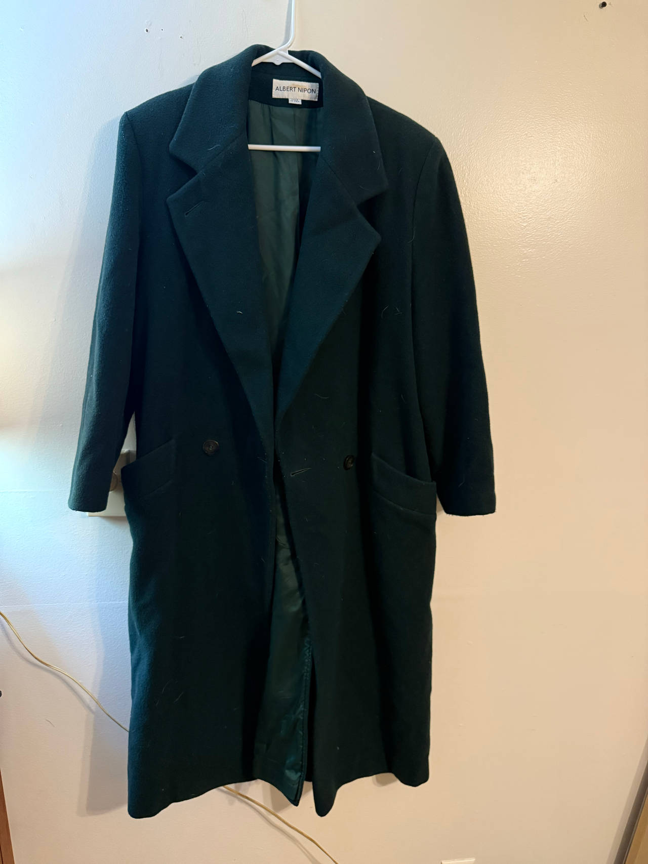 Albert Nipon Vintage Wool Overcoat