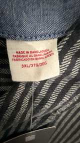 Levi's Men's The Worker Striped Button-Up Shirt 3XL NEW - Image 3