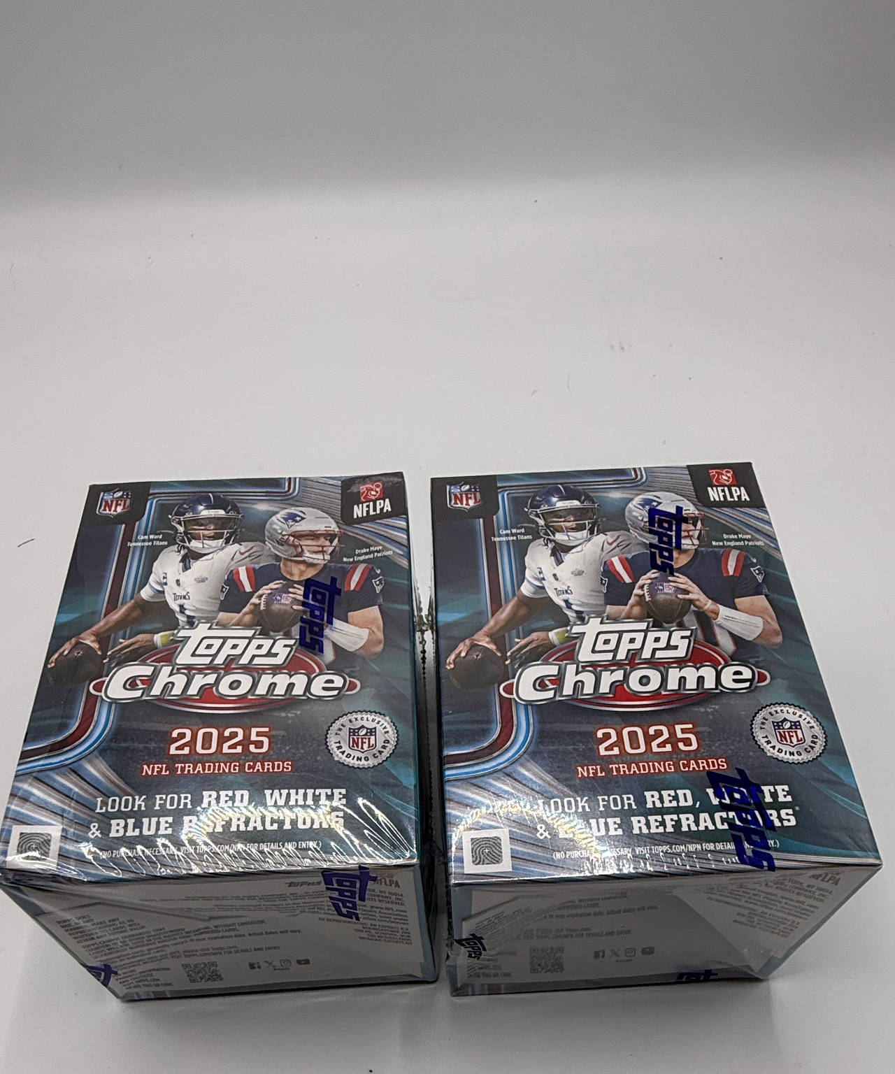 2025 Topps Chrome NFL Football Mega Box (Lot of 2)