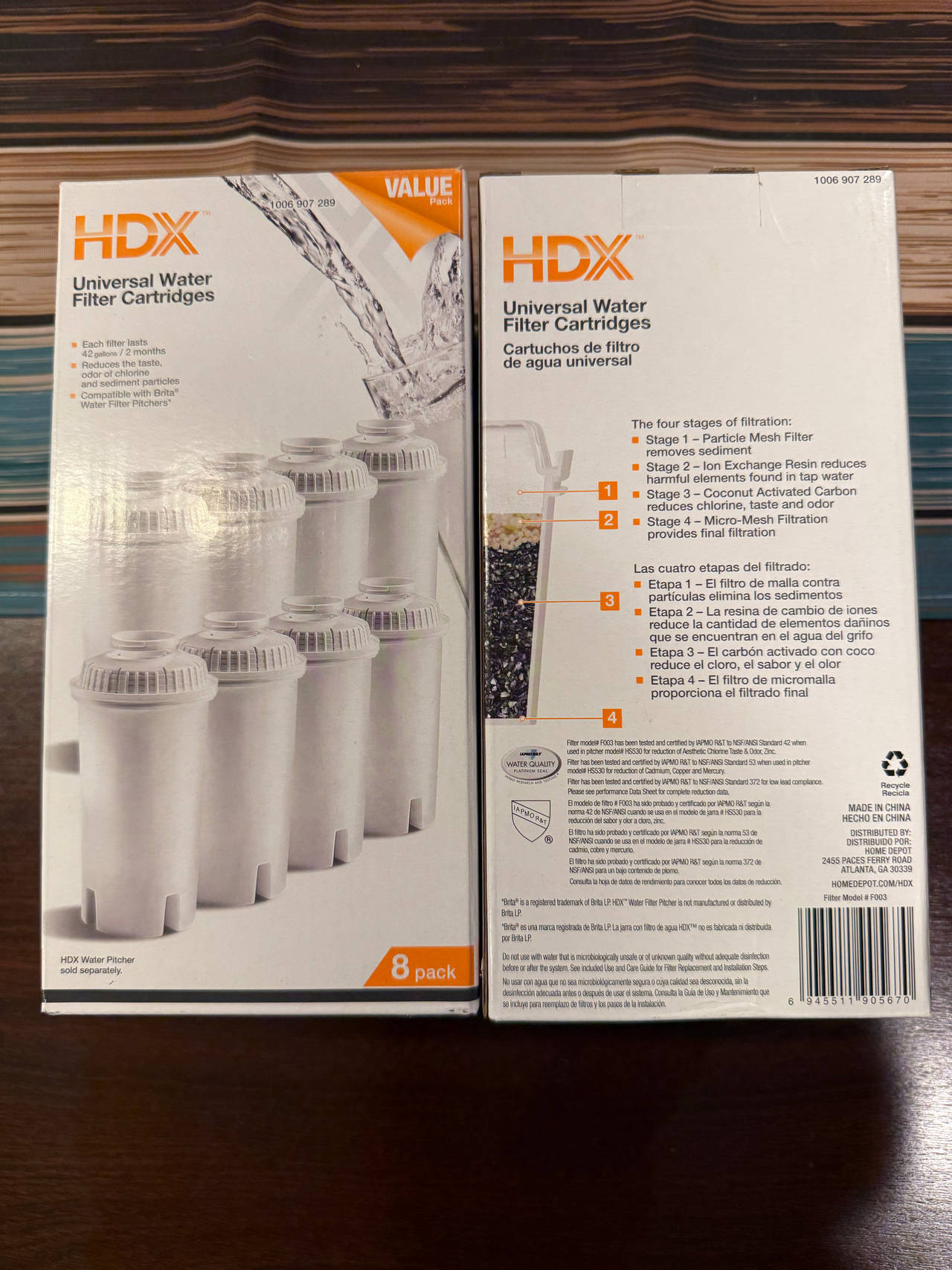 HDX Universal Water Filter Cartridges 8-Pack