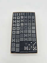 Vintage Wood Dragon Back Double Twelve Domino Set Complete with Box - Image 1