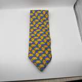 V2 by Gianni Versace Yellow Fish Silk Tie - Image 1