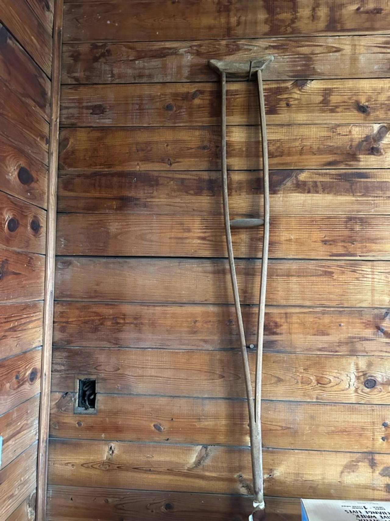 Antique Wooden Crutch