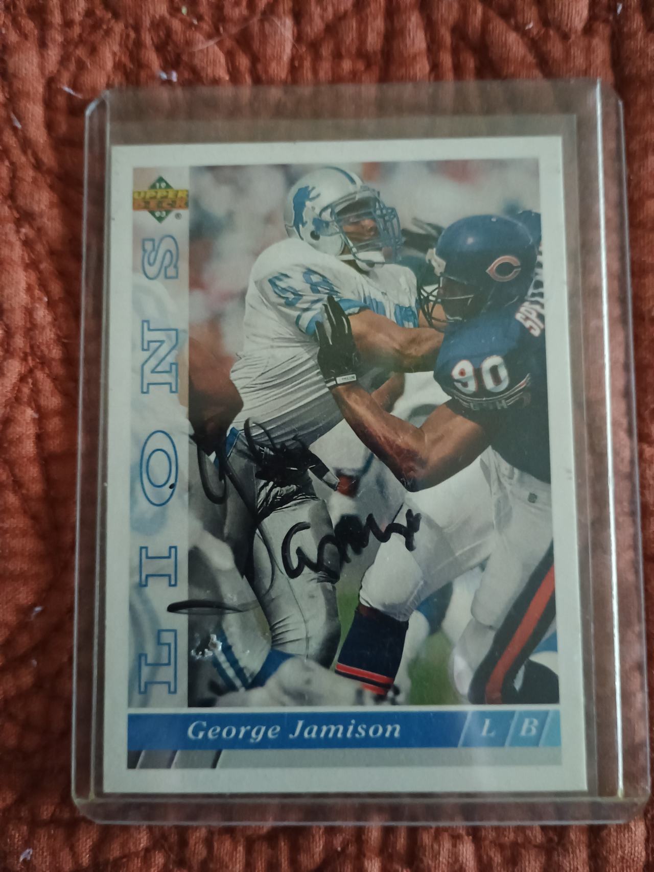 1992 Upper Deck George Jamison Signed Card