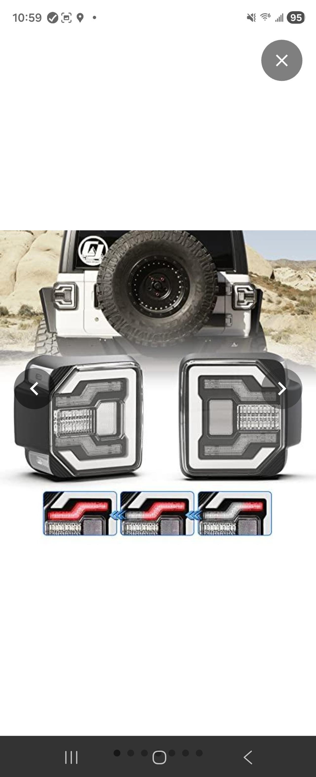 Jeep Wrangler JL LED Tail Lights C-Shape Smoked