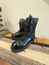 Bates Men's 8" DuraShocks Lace-to-Toe Side Zip Boot Black - Image 1