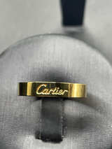 Cartier C de Cartier Wedding Band – 18K Yellow Gold – Size 7 – Full Box Set - Image 1