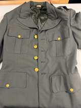 Vintage 1970s U.S. Army Class A Dress Uniform Set Jacket 38L Pants 30S Army Gree - Image 4