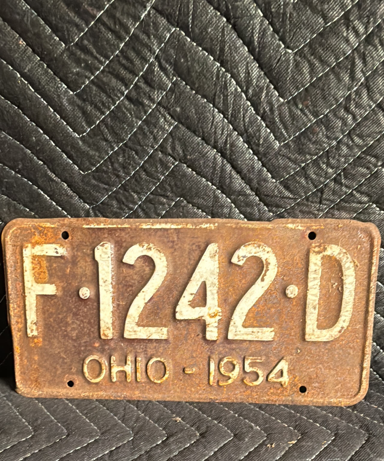 1954 Ohio License Plate