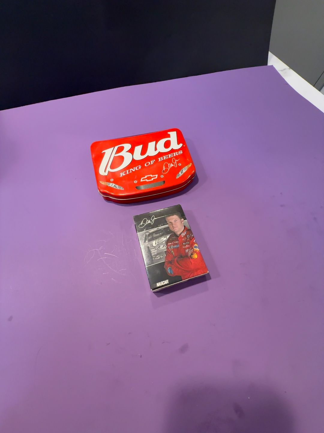 Budweiser Dale Earnhardt Jr. 2-Deck Playing Card Tin