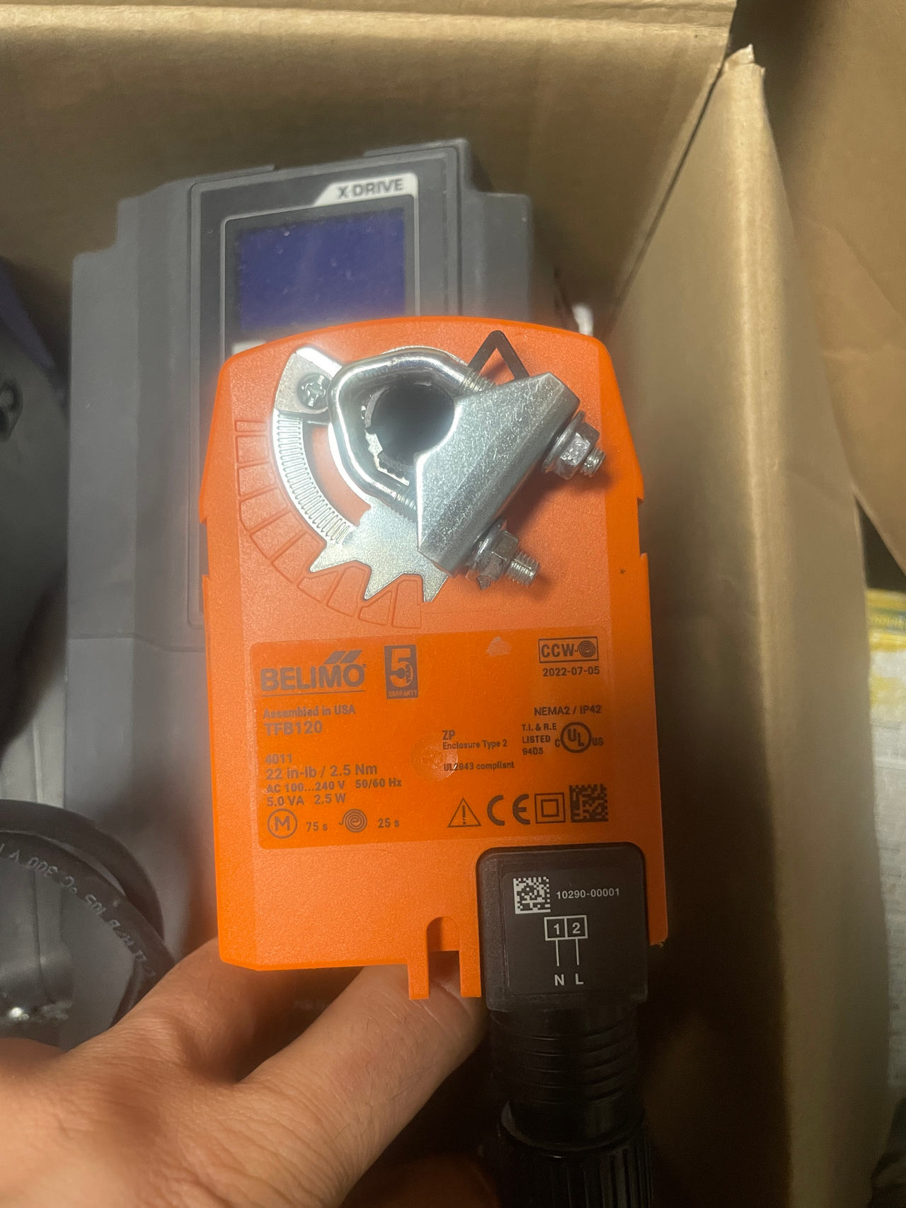 Belimo TFB120 Spring Return Actuator