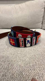 Smathers & Branson Pompano Needlepoint Belt - Image 2