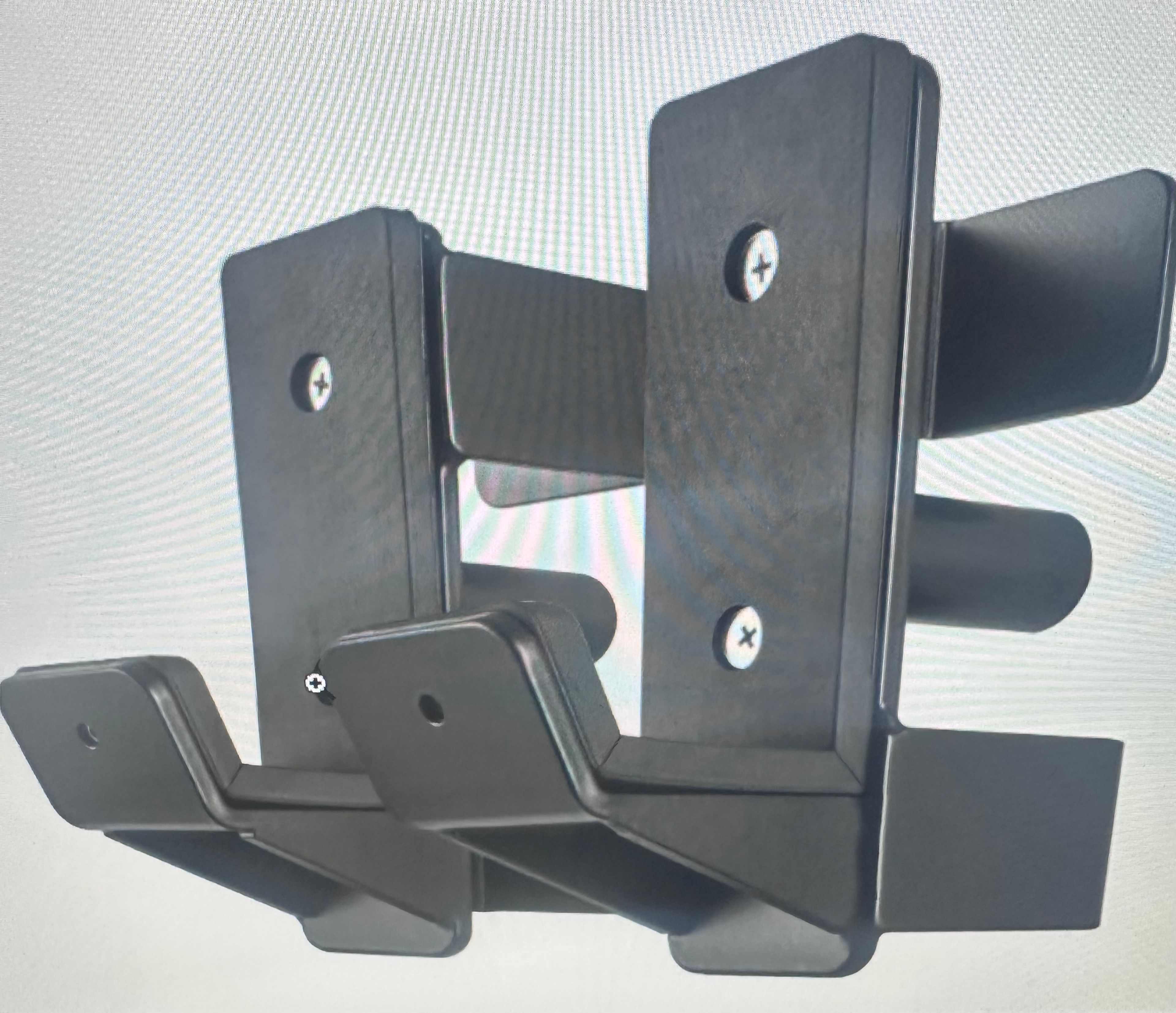 J Hooks 2x2 Power rack, rubber pad J-Hook for squat rack. Heavy duty.