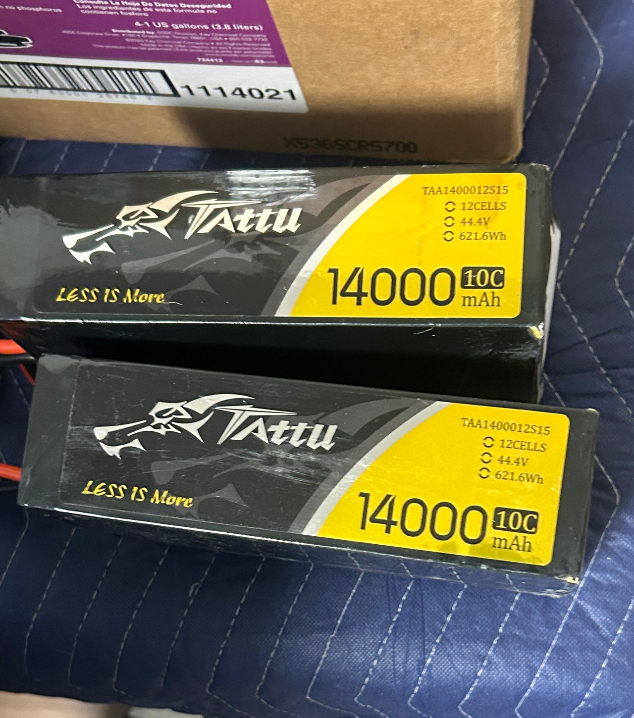 Tattu 14000mAh 12S 44.4V 10C LiPo Battery Pack