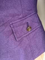 Dolce & Gabbana Purple Wool Coat - Image 4