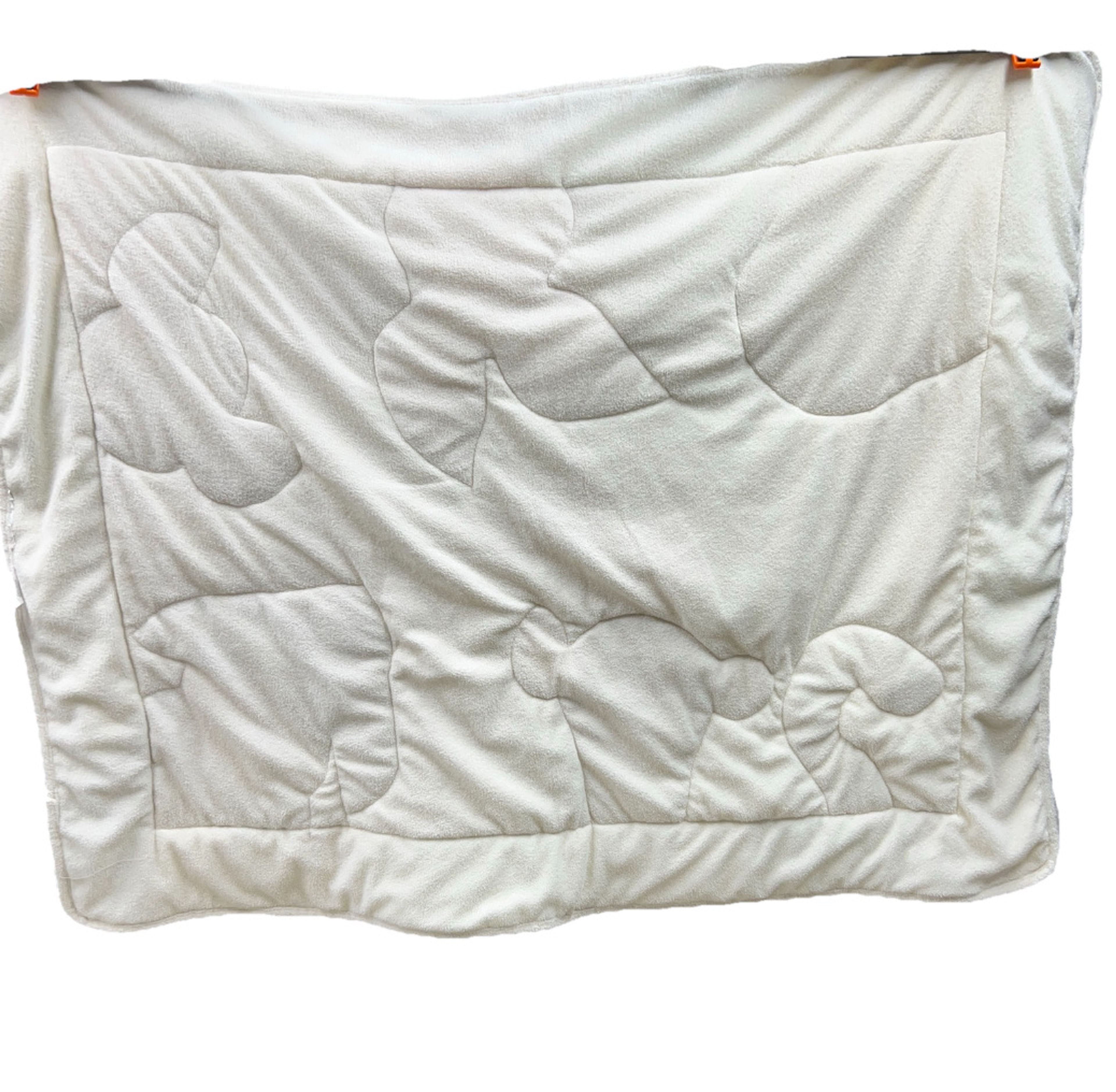 Disney Baby Winnie the Pooh Plush Patchwork Baby Blanket 45x36 Pastel Yellow - Image 2