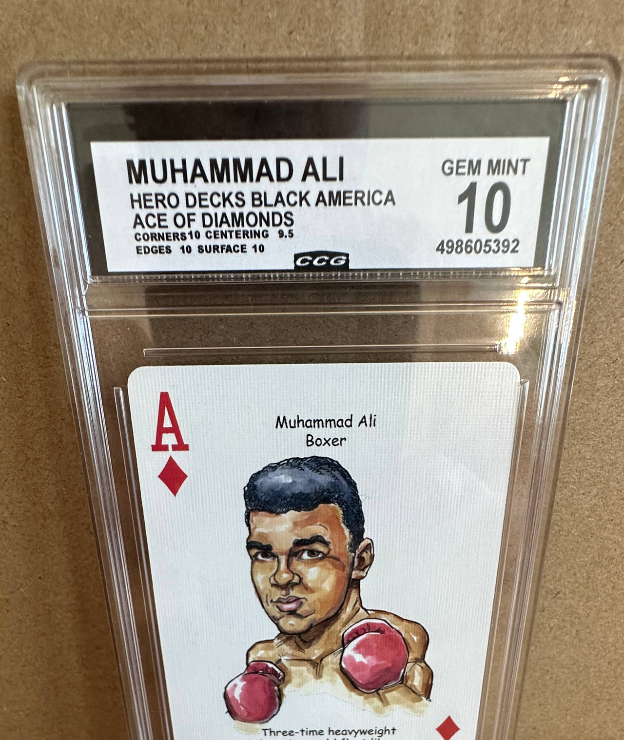 Hero Decks Black America Muhammad Ali Ace of Diamonds CCG 10