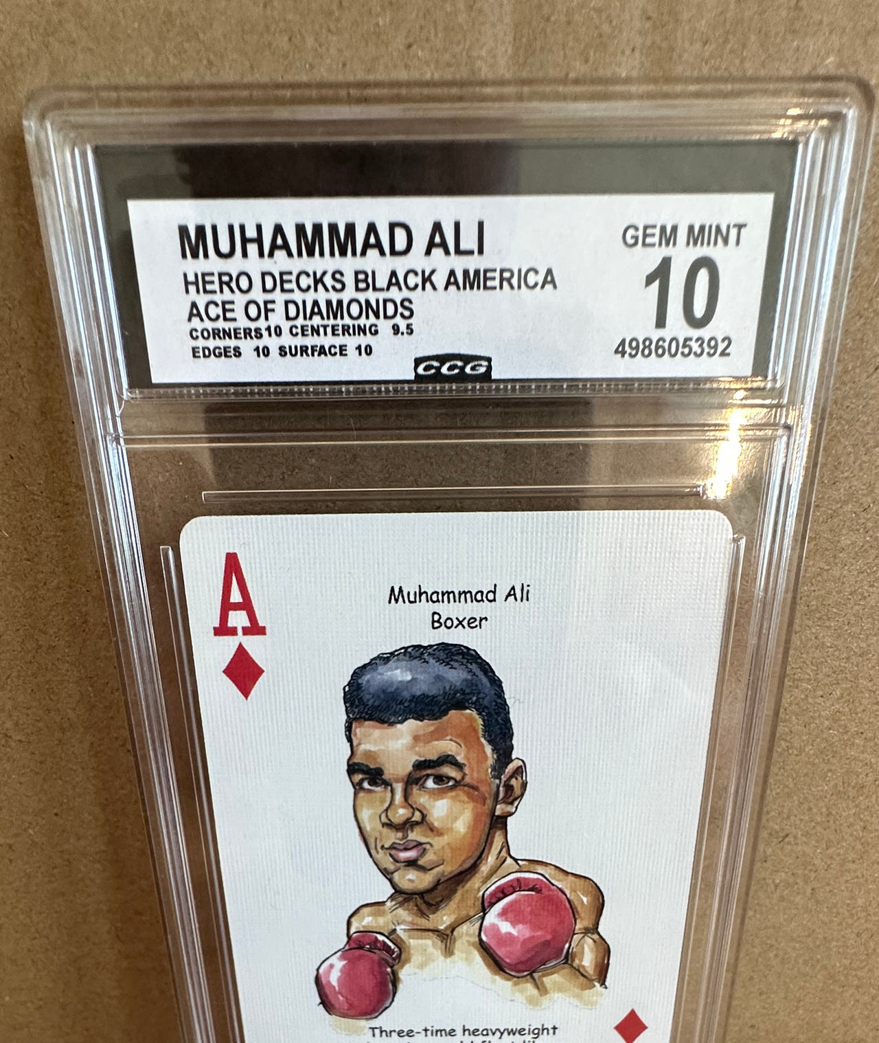 Hero Decks Black America Muhammad Ali Ace of Diamonds CCG 10