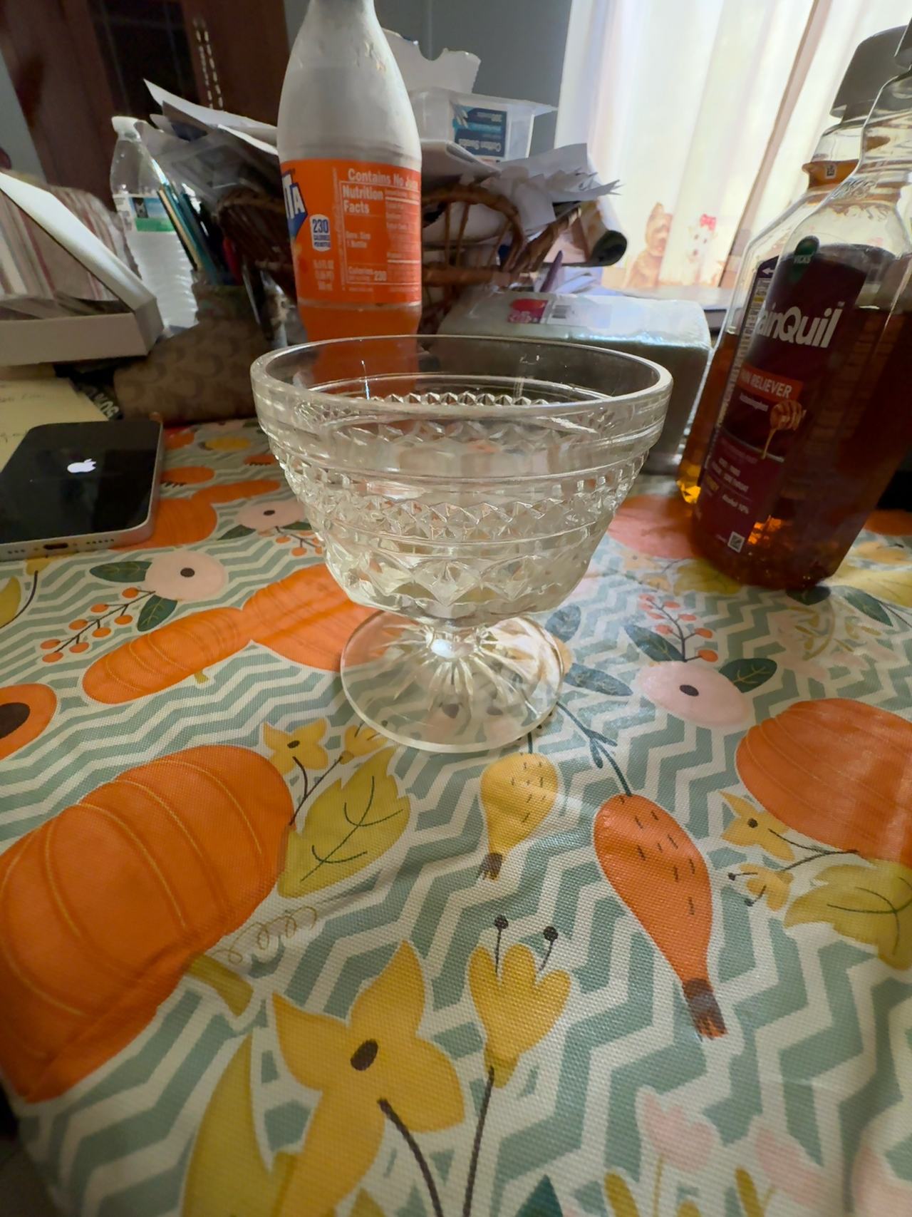Anchor Hocking Wexford Sherbet Glass Dessert Cups Clear Set