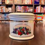 Knott’s Berry Farm Foods Vintage Fruit Garden Ceramic Canister Berries - Image 1