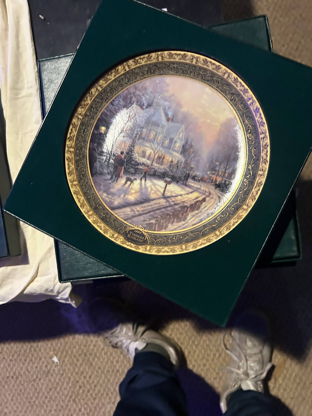 Thomas Kinkade Victorian Christmas II Collector Plate