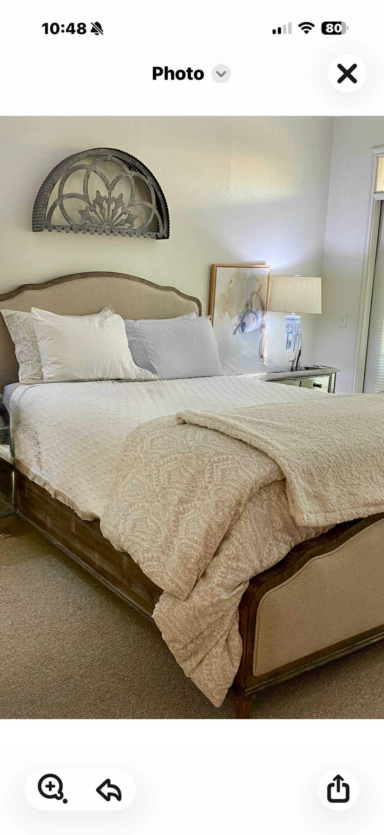 Restoration Hardware Martine Upholstered Bed