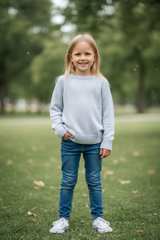 Mossimo Supply Co. Light Blue Raglan Sweater kids - Image 1