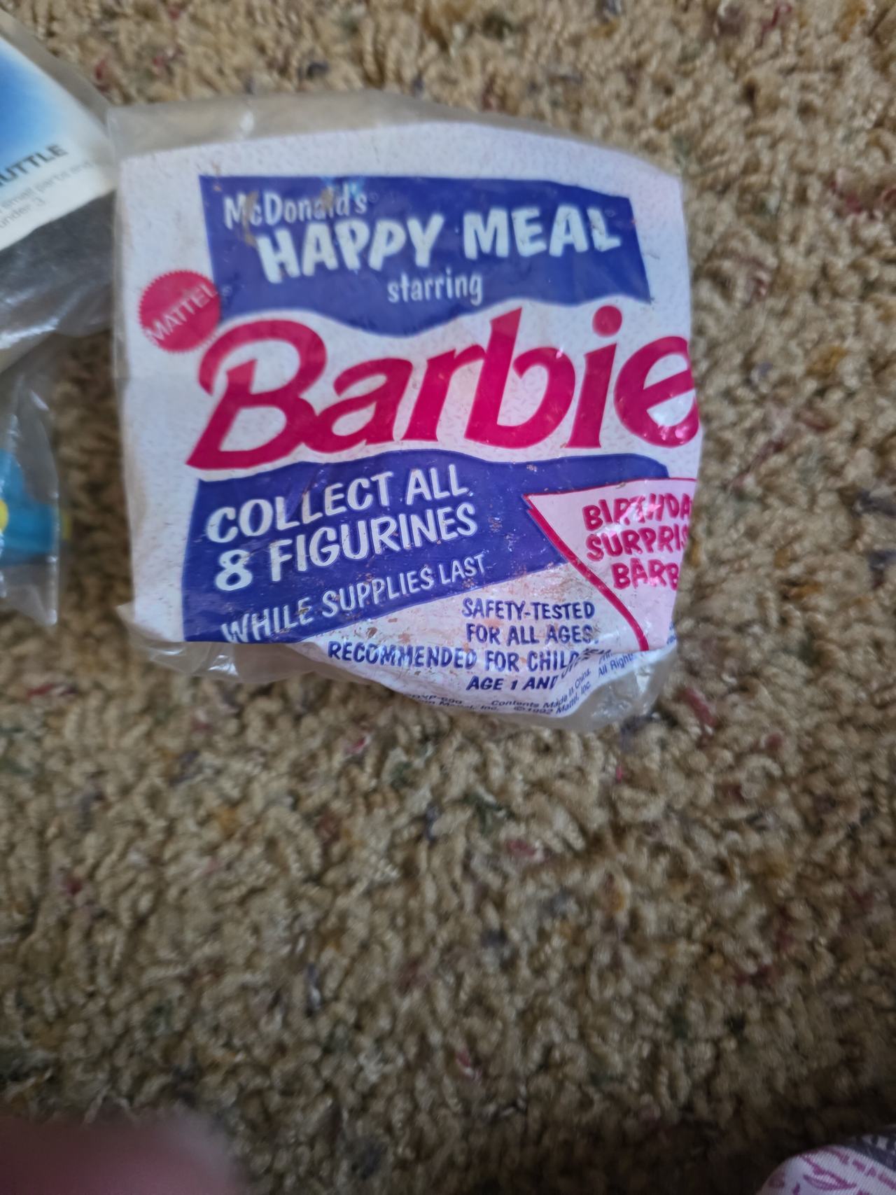 1992 McDonald's Happy Meal Barbie Birthday Surprise Toy
