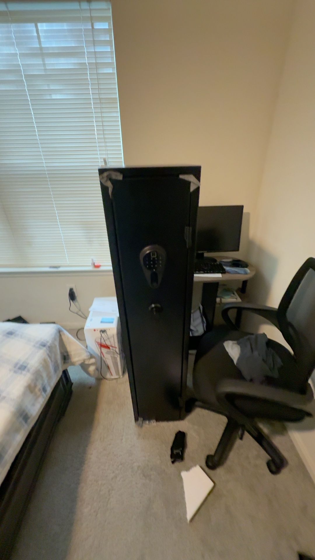 Biometric 2-Gun Wall-Mounted Pistol Safe