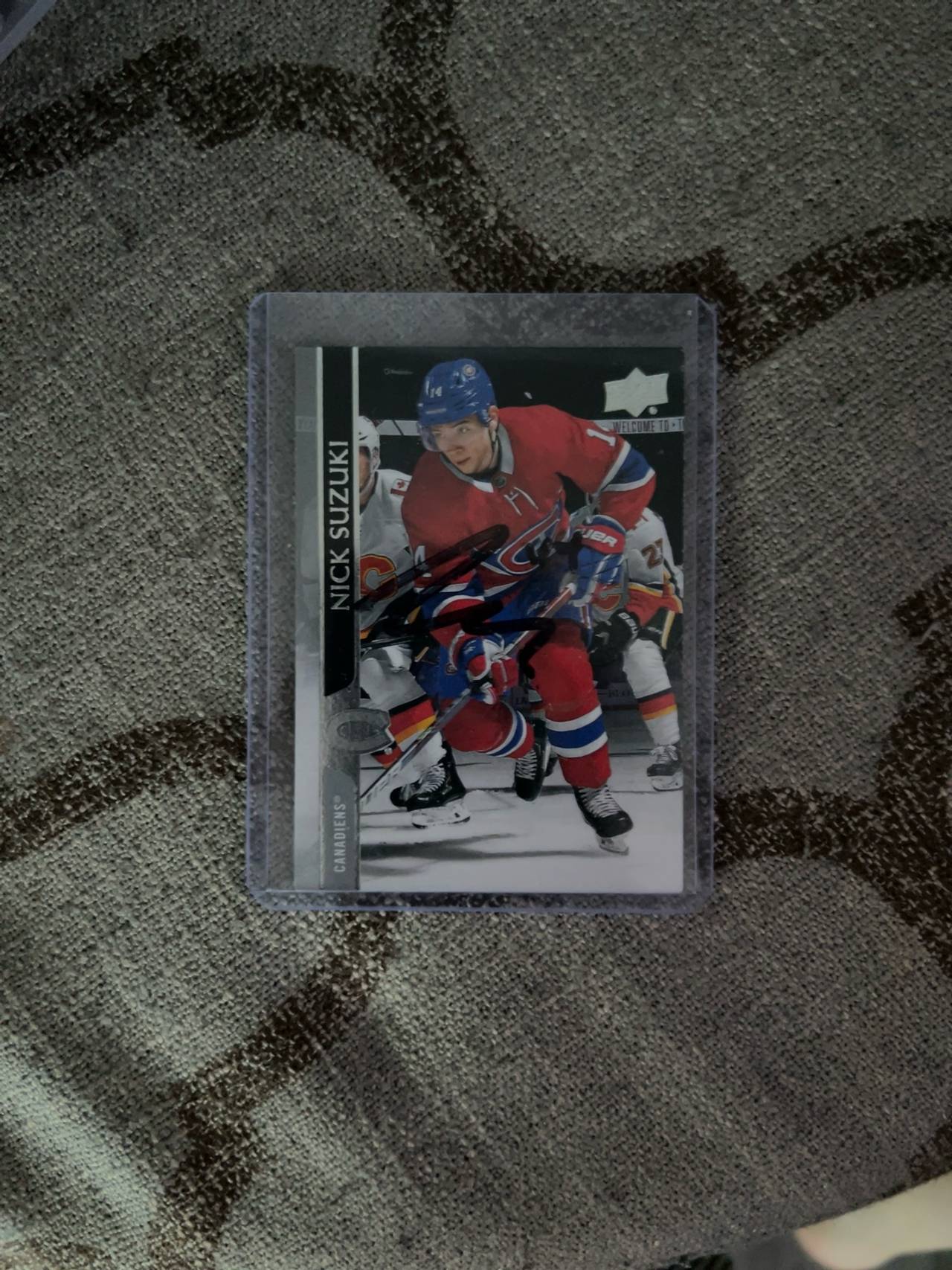 Upper Deck Nick Suzuki Montreal Canadiens Autographed Hockey Card