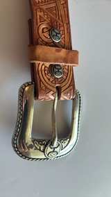 Hooey Tooled Leather Western Belt - Image 2