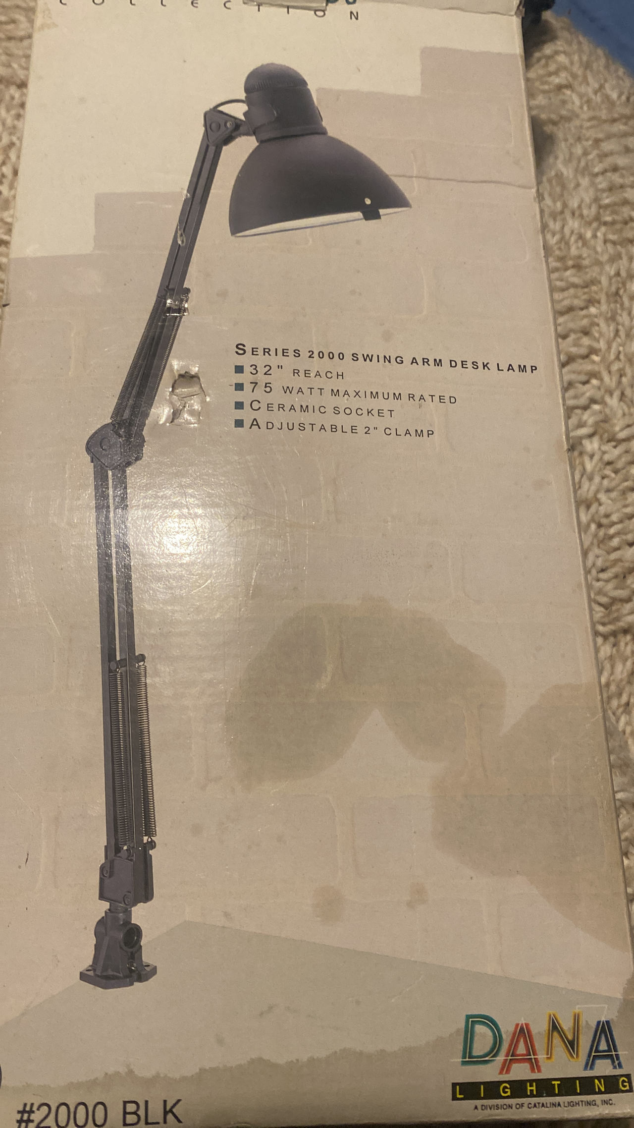 Dana Lighting Series 2000 Swing Arm Desk Lamp
