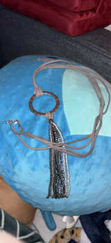 Boho Beaded Tassel Necklace - Image 5