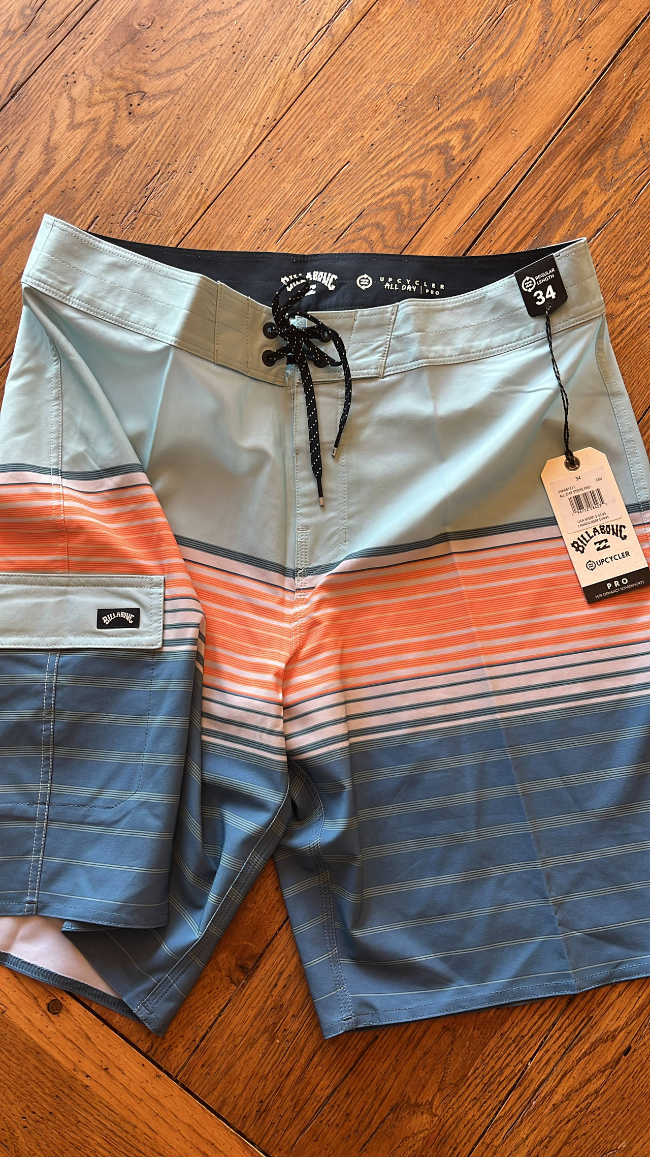 New with tags Billabong All Day Pro Board shorts 34” waist