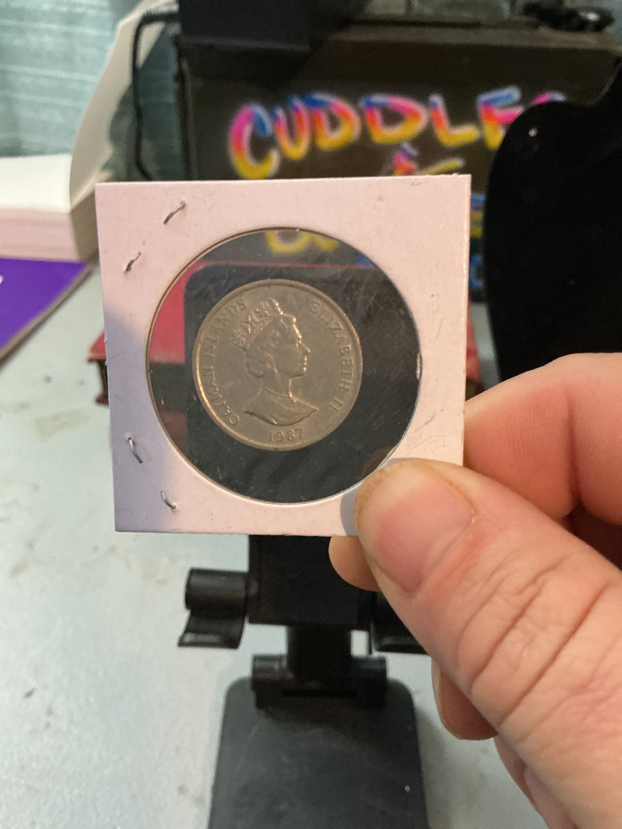 1987 Cayman Islands 1 Cent Coin