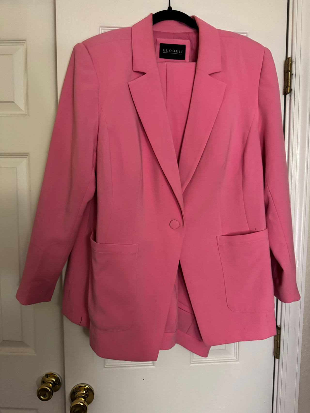 Eloquii Pink Blazer and slacks size 18