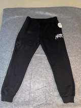 NWT Neff Unisex Black Graphic Weird Times Sweatpants XL Graphic Sweatpants - Image 1