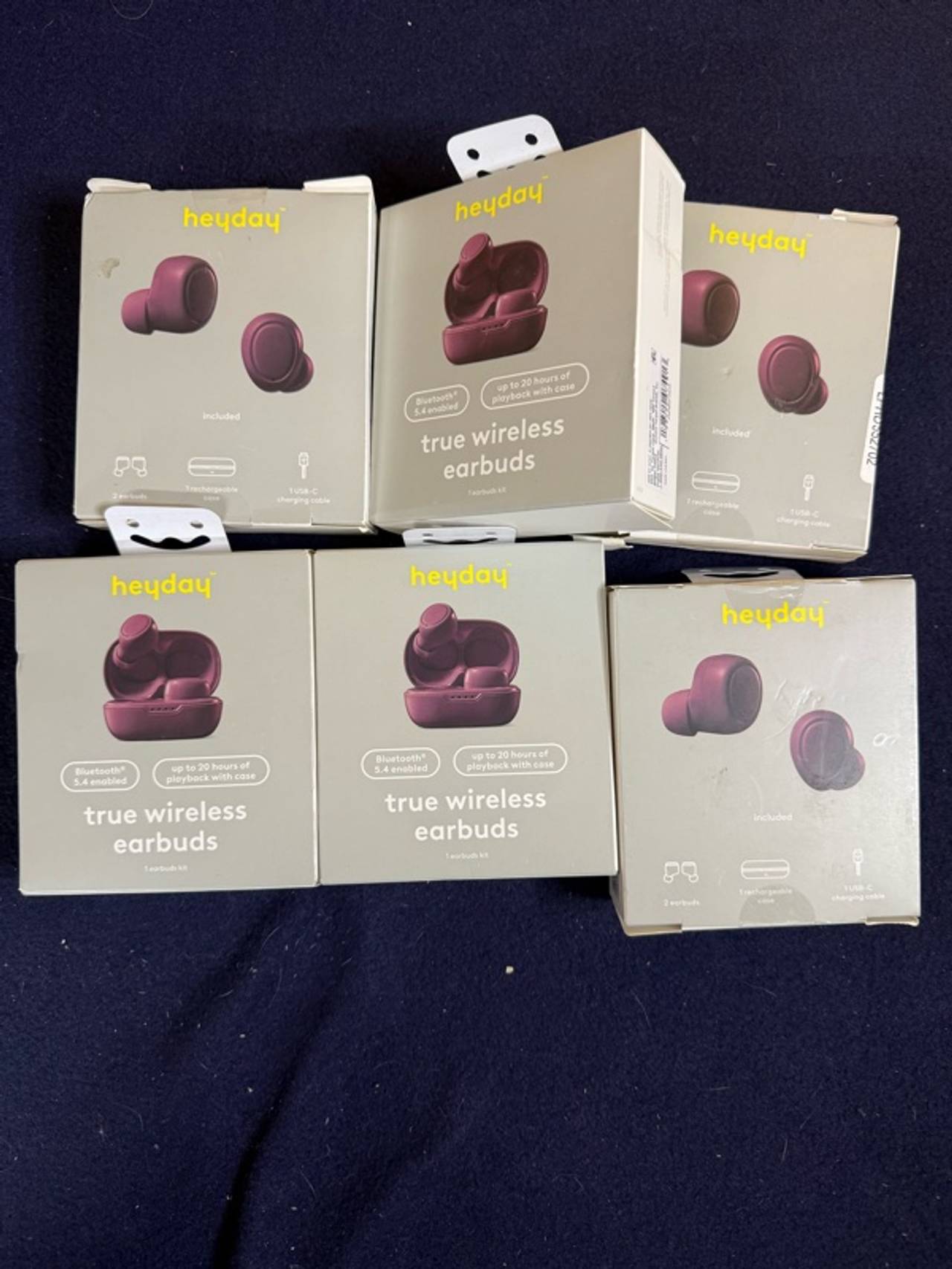 Heyday True Wireless Earbuds Dark Cherry