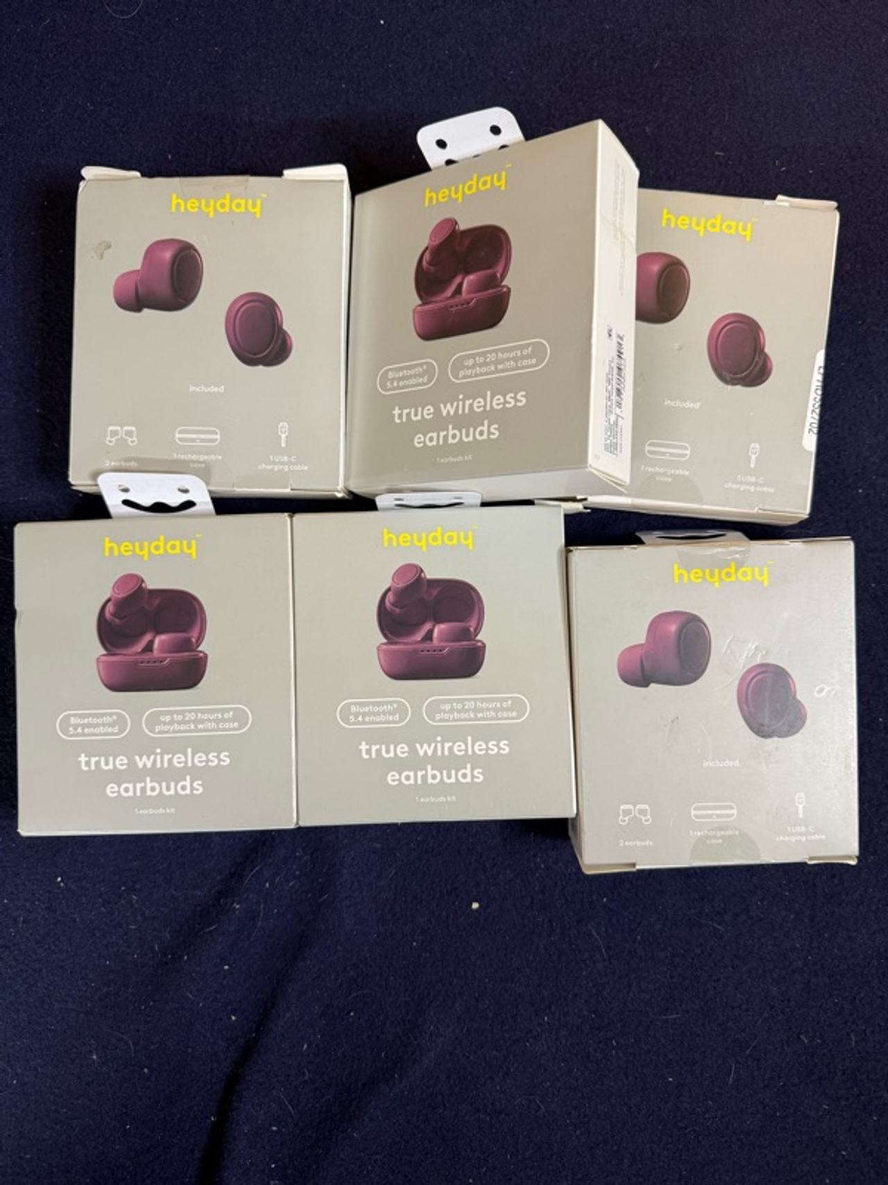 Heyday True Wireless Earbuds Dark Cherry