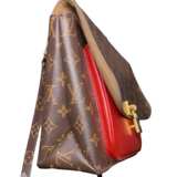 Louis Vuitton Marignan Monogram Shoulder Crossbody Bag Brown/Red - Image 8