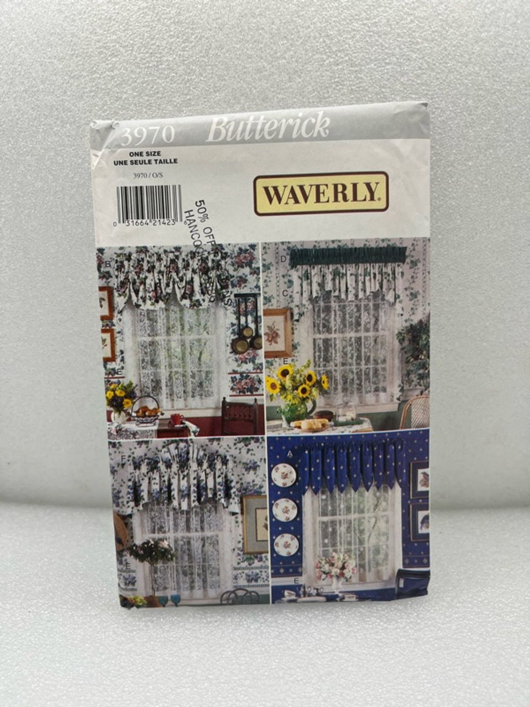 Butterick Waverly Curtain Valance Sewing Pattern 4522
