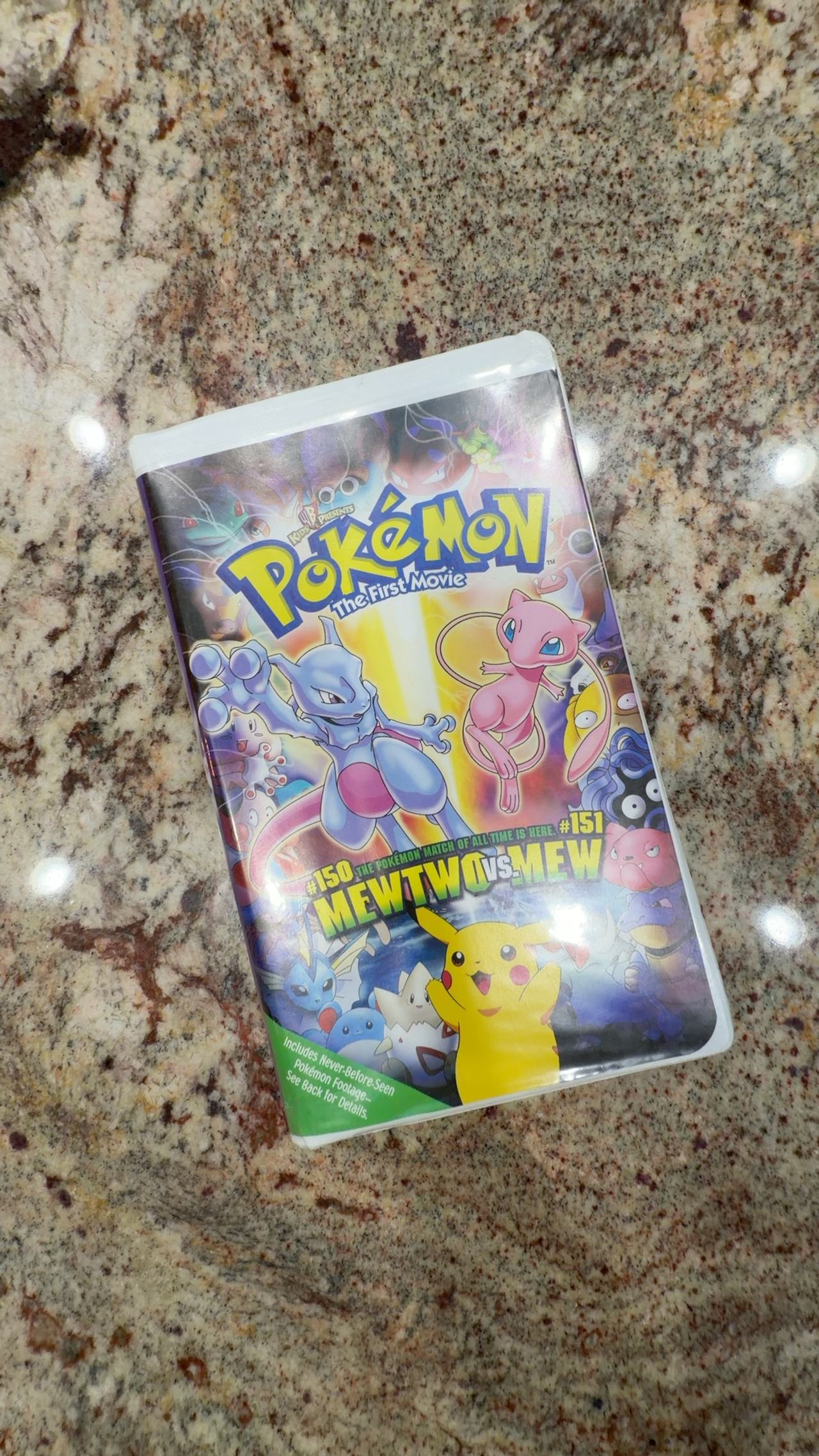 Pokemon The First Movie: Mewtwo vs Mew VHS Tape