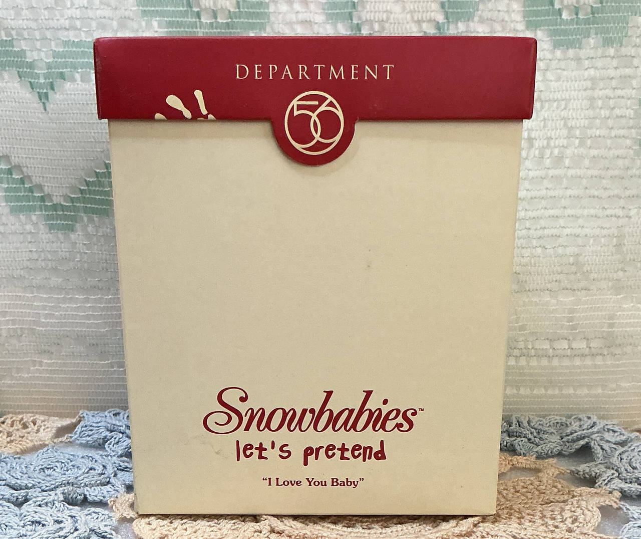 Department 56 Snowbabies Let's Pretend "I Love You Baby" Figurine