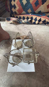 Department 56 Vintage Silver Plated Miniature Wire Basket with Cherub Angel - Image 2
