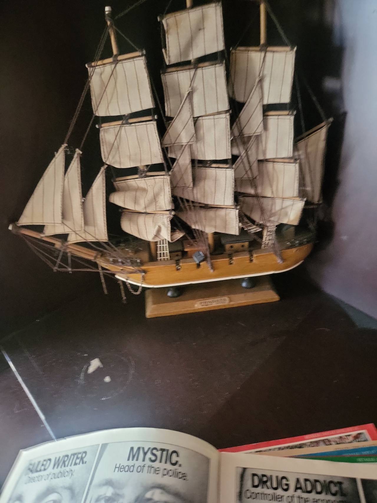 Wooden Model Sailing Ship