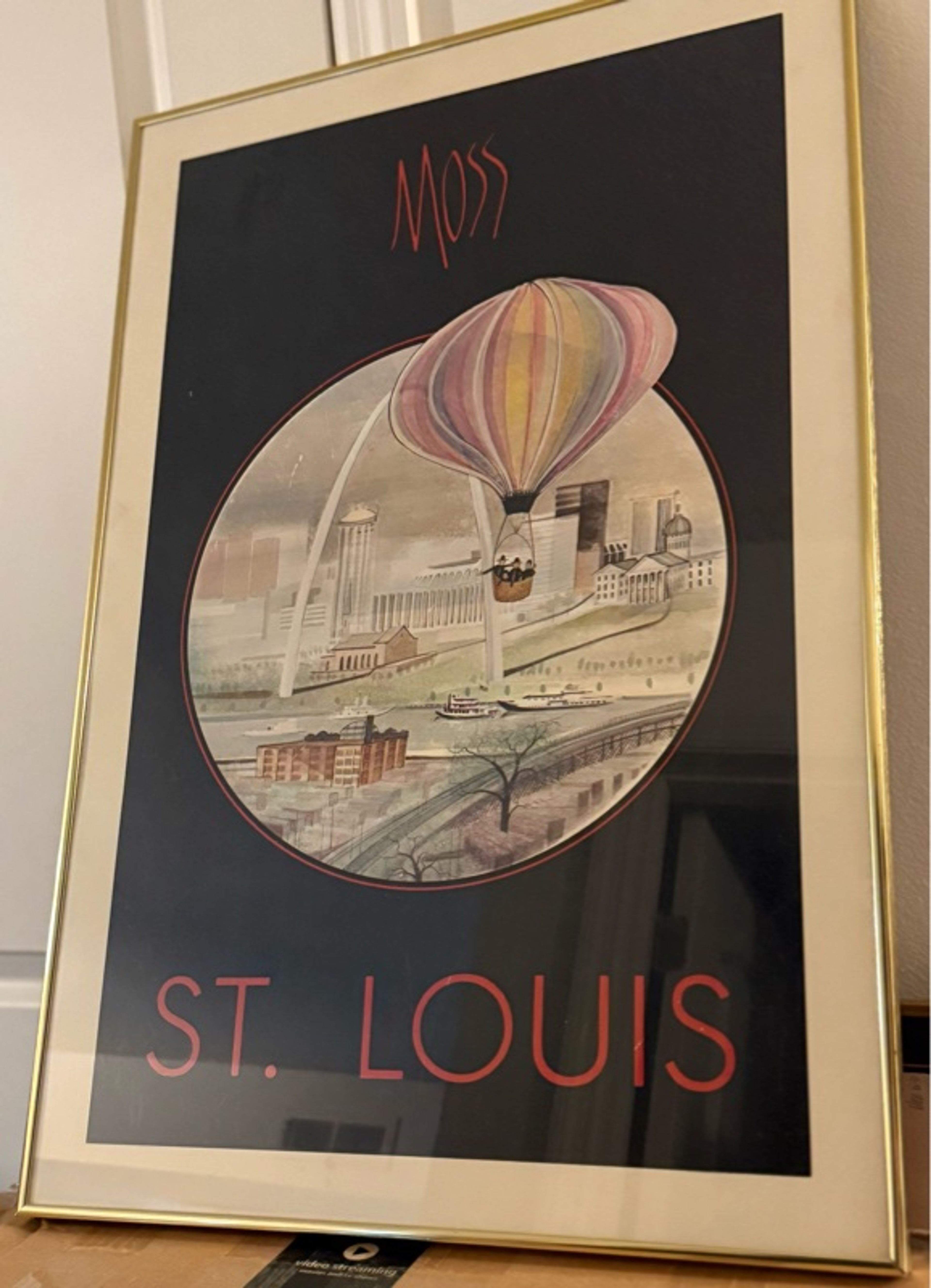 P. Buckley Moss Hot Air Balloon Print – St. Louis Poster